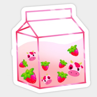 Strawberry Milk Sticker